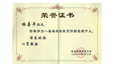 盡心盡力謀發展 盡職盡責為和諧--記縣政協常委、虹潤公司董事長林善平